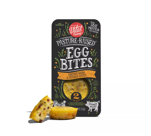 Vital Farms Pasture-Raised Egg Bites Bacon & Cheddar – Image 3